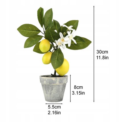 Sztuczne drzewko bonsai cytrynowe do dekoracji wnętrz i imprez na Arena.pl