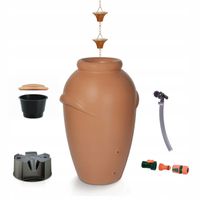 Zbiornik AQUACAN 360 l + łańcuch, podstawa | Terakota, Pojemność: 360 l, Wymiary 72x80x120 cm, Kolor Terakota, Waterform, Prosperplast