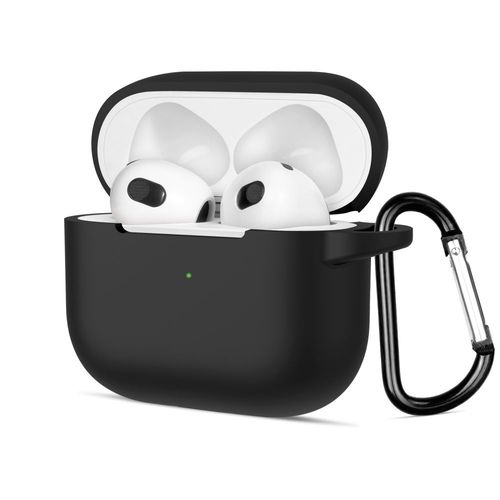 TECH-PROTECT ICON ETUI SILIKONOWE CZARNE DO AIRPODS PRO 1/2 Z KARABIŃCZYKIE na Arena.pl
