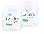 2x Spirulina + Cynk w Tabletkach | Bioalgi | 250szt.