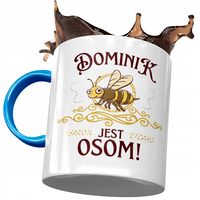 Kubek Błękitny Dla Dominika Kolegi Męża Na Prezent Z Nadrukiem Ze Zdjęciem