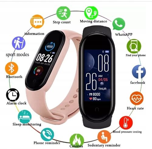 SMARTWATCH zegarek SPORT inteligentna bransoleta na Arena.pl