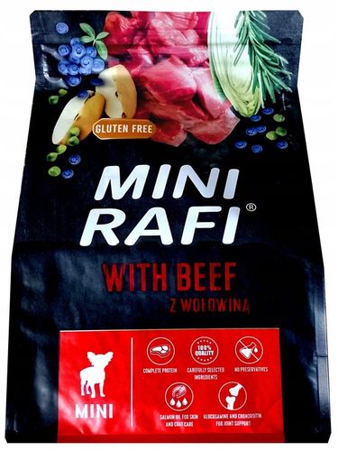 RAFI MINI DOLINA NOTECI WOŁOWINA KARMA SUCHA DLA PSA 3KG BEEF na Arena.pl