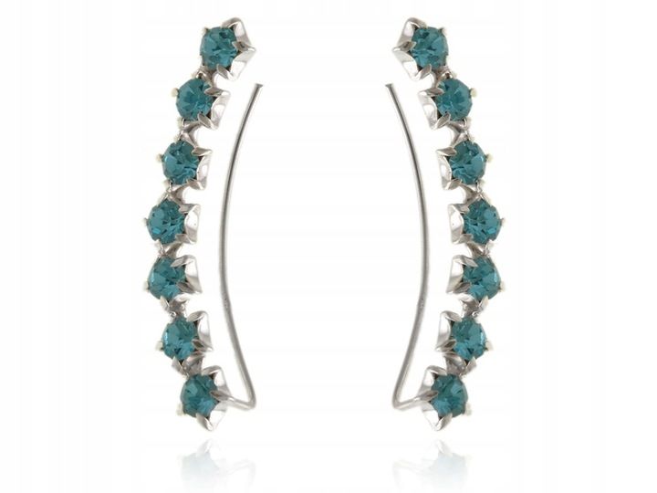 NAUSZNICE BŁĘKITNE GWIAZDY GWIAZDKI kn170 - 0,9 zdjęcie 1