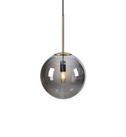 Wisząca lampa loftowa Dione 108268 ball nad stół przydymiona złota