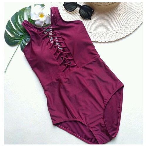 Strój Kąpielowy Bordowy Rozmiar S Str9S na Arena.pl