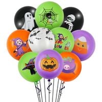 Balony na Halloween zestaw 30 sztuk dekoracyjne dynia duchy 30 cm mix