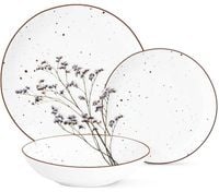 KOMPLET PORCELANA ZESTAW SERWIS OBIADOWY TALERZE 18el 6 OSÓB WZÓR Gemmo