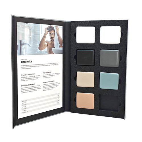 Próbnik kolorów 60 x 70 mm, ceramika na Arena.pl