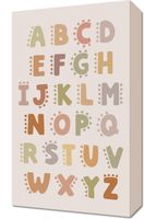 Obraz 30x50cm Wzory dla Dzieci, Dziewczynki i Chłopca - Alfabet