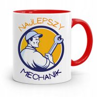 Kubek Czerwony Mechanika Najlepszy Mechanik Z Nadrukiem Ze Zdjęciem