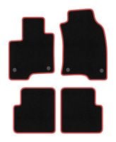 Dywaniki welurowe CARLUX-RED do Fiat Panda III 2012- czarne/czerwone