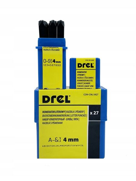 NUMERATORY NUMERATOR ZNACZNIKI LITERY + CYFRY 4MM zdjęcie 1
