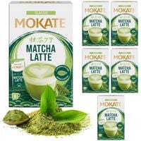 Pyszna Matcha Latte Instant w Proszku Japońska Zielona Herbata 5szt. Mokate