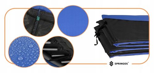 MOCNA OSŁONA SPRĘŻYN DO TRAMPOLINY 244-252 cm 8FT NA SPRĘŻYNY GRUBA na Arena.pl