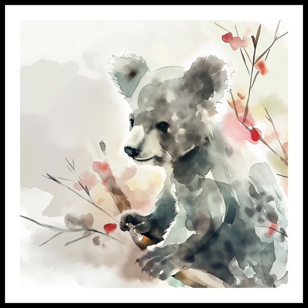 Plakat 80x80cm Akwarelowa Koala zdjęcie 3