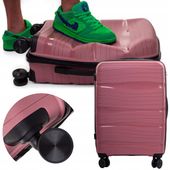 WALIZKA DUŻA XXL NIEZNISZCZALNA RGL PODWÓJNE KÓŁKA POLIPROPYLEN BAGAŻ