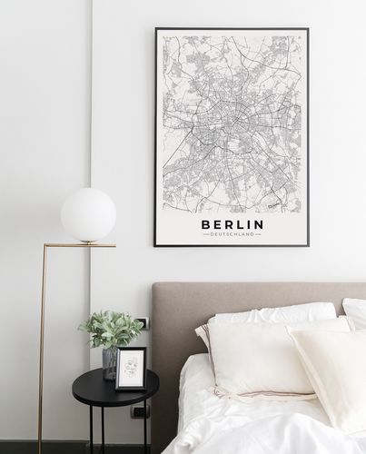 Plakat mapa plan miasta Berlin 70x100 cm na Arena.pl
