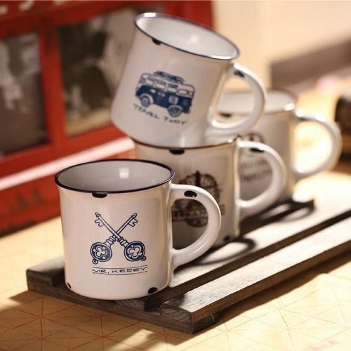 Porcelanowy MINI kubek retro - Keys na Arena.pl