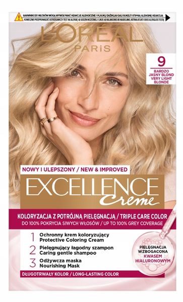 L'Oreal Excellence Farba Do Włosów 9 zdjęcie 1
