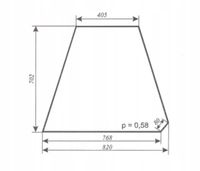 szyba boczna - bok ciągnika Ursus C-360 kabina Lubsko