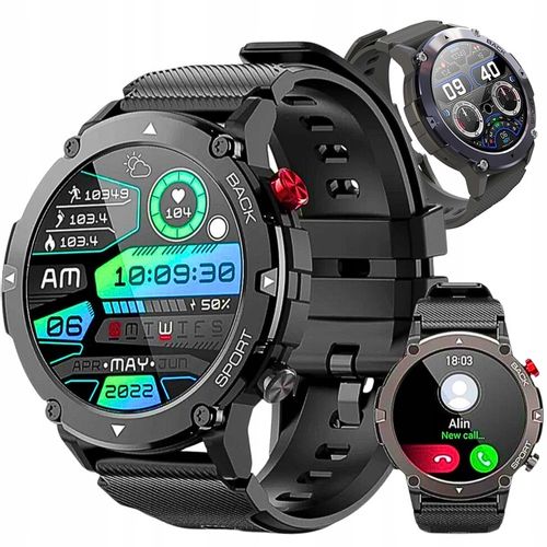 SMARTWATCH ZEGAREK POLSKIE MENU ROZMOWY SPORT SMART WATCH MĘSKI C21 na Arena.pl