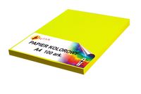 papier kolorowy a4 80g żółty fluo neon 100 arkuszy