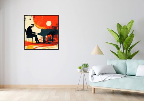 Plakat 80x80cm Pianista na Arena.pl