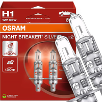 Żarówki Osram H1 Night Breaker Silver +100% 55W 12V Bardzo Jasne Komplet