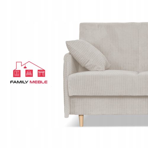 Kanapa sofa Alvo rozkładana wersalka funkcja spania pojemnik Family szara na Arena.pl