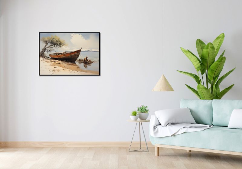Plakat 84x59,5cm Spokój Przybrzeża zdjęcie 4