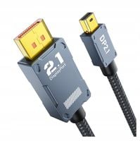 PRZEWÓD KABEL 16K MINI DISPLAYPORT DO DISPLAYPORT 80 Gb/s 2.1 1M AGFINEST