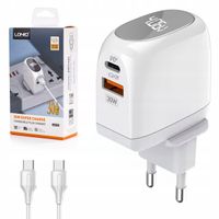 ZESTAW Szybka Ładowarka Sieciowa USB +KABEL TYPE C PD30W 100cm QC