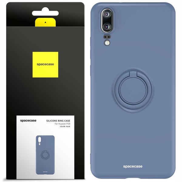 Spacecase Silicone Ring Huawei P20 Blue zdjęcie 1