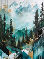 Plakat 30x40cm Przeplatane Krajobrazy