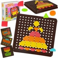 UKŁADANKA EDUKACYJNA LOGICZNA KREATYWNA PUZZLE MOZAIKA KSZTAŁTY MONTESSORI