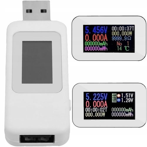 WOLTOMIERZ CYFROWY USB MIERNIK TESTER NAPIĘCIA AMPEROMIERZ WATOMIERZ LCD na Arena.pl
