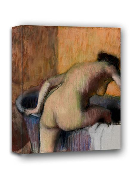 Bather Stepping into a Tub, Edgar Degas - obraz na płótnie 30x40 cm zdjęcie 1
