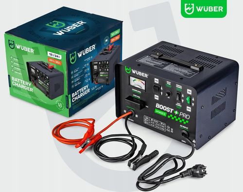 PROSTOWNIK AKUMULATOROWY 29A SAMOCHODOWY 12-400AH DO ŁADOWANIA 12V24V WUBER na Arena.pl