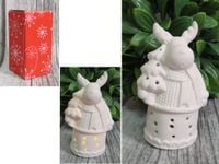 figurka  4szt ceramiczna led świecąca renifer 10x5 cm ang-18037