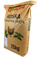 PASZA DLA KUR NIOSEK 25KG MIESZANKA KARMA KRUSZONKA Z POKRZYWĄ I MIĘTĄ