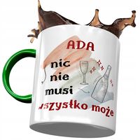Kubek Zielony Dla Ady Żony Koleżanki Na Prezent Z Nadrukiem Ze Zdjęciem