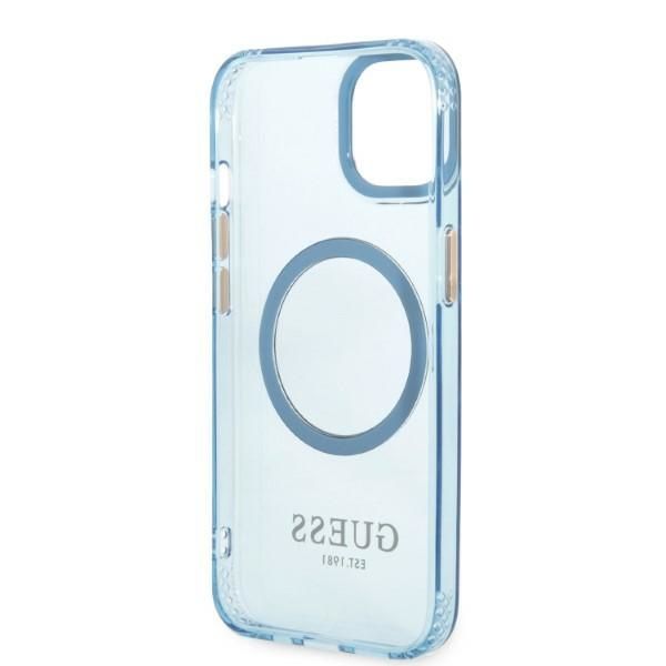 Etui Guess do iPhone 15, iPhone 14, iPhone 13, Niebieski, MagSafe zdjęcie 7
