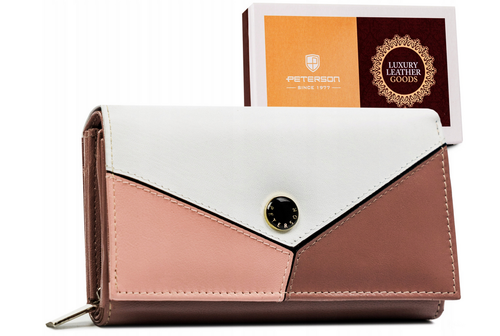 średnich rozmiarów portfel damski ze skóry naturalnej - peterson na Arena.pl