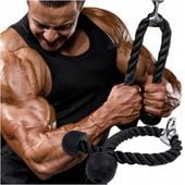 SZNUR UCHWYT DO ĆWICZEŃ LINA WYCIĄGU GÓRNEGO DOLNEGO ATLAS NA TRICEPS