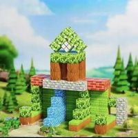 Minecraft 3D MAGNETYCZNY KLOCKI KONSTRUKCYJNE KSZTAŁCIĆ ZABAWKA MONTESSORI