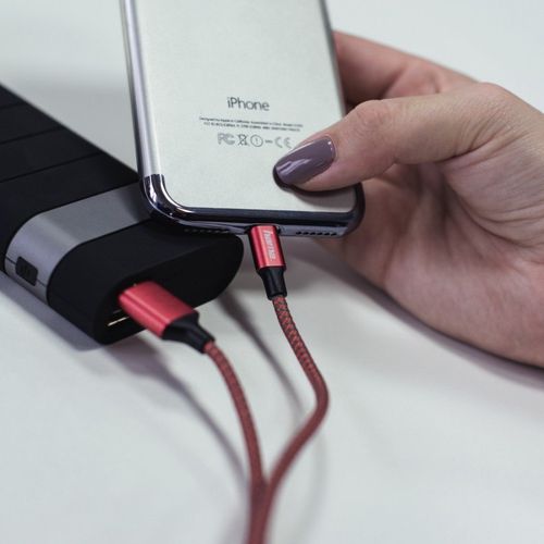 KABEL ŁADUJĄCY/DATA "REFLECTED" LIGHTNING MFI, 1.5M, CZERWONY na Arena.pl