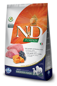 farmina n&d pumpkin grain free canine adult medium&maxi lamb&blueberry 12kg