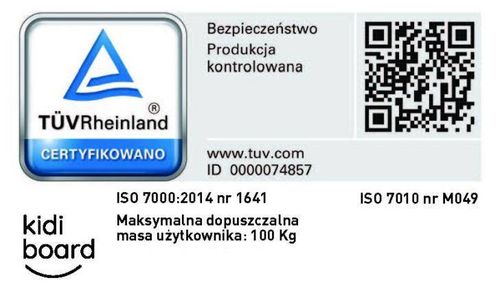 Deska do balansowania dla dzieci KidiBoard Balance Board + naklejki dla chłopca na Arena.pl