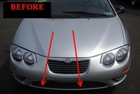 1999-2004 CHRYSLER 300M - LIstwy chrom grill chromowane na atra